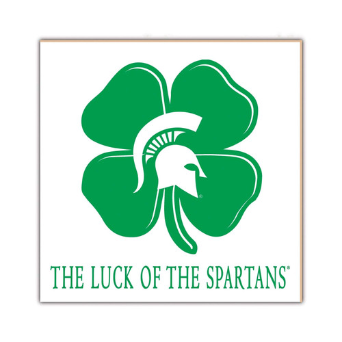Michigan State Spartans 10" x 10" Luck of the Team Wall Art