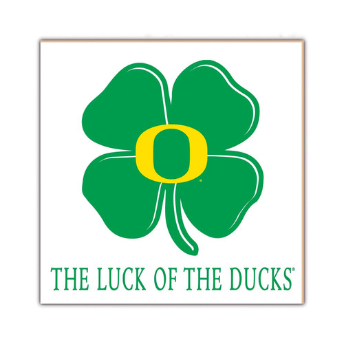 Oregon Ducks 10" x 10" Luck of the Team Wall Art