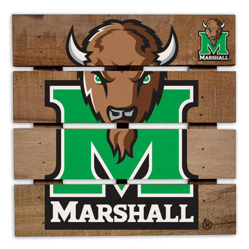 Marshall Thundering Herd Wooden Hotplate