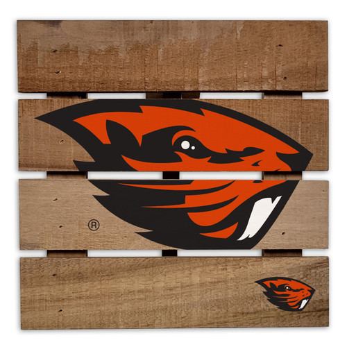 Oregon State Beavers Wooden Hotplate