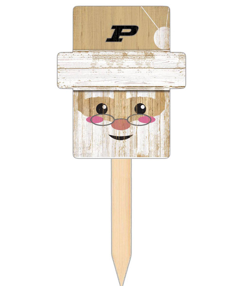Purdue Boilermakers Santa Head Yard Stake
