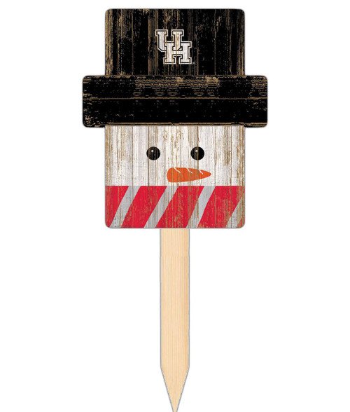 Houston Cougars Snowman Yard Stake