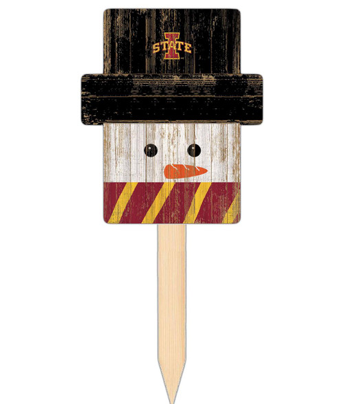 Iowa State Cyclones Snowman Yard Stake