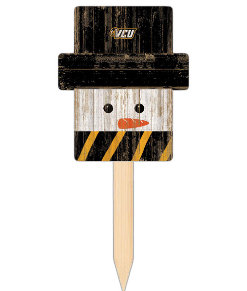 Virginia Commonwealth Rams Snowman Yard Stake