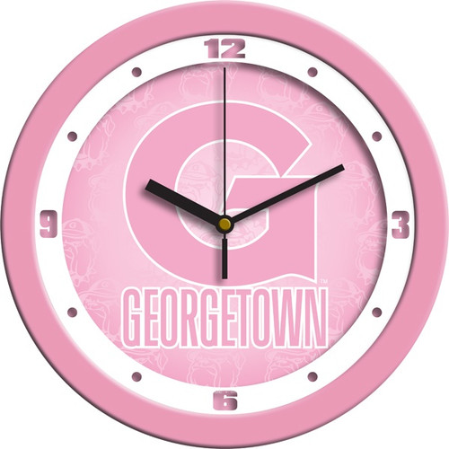Georgetown Hoyas Pink Wall Clock