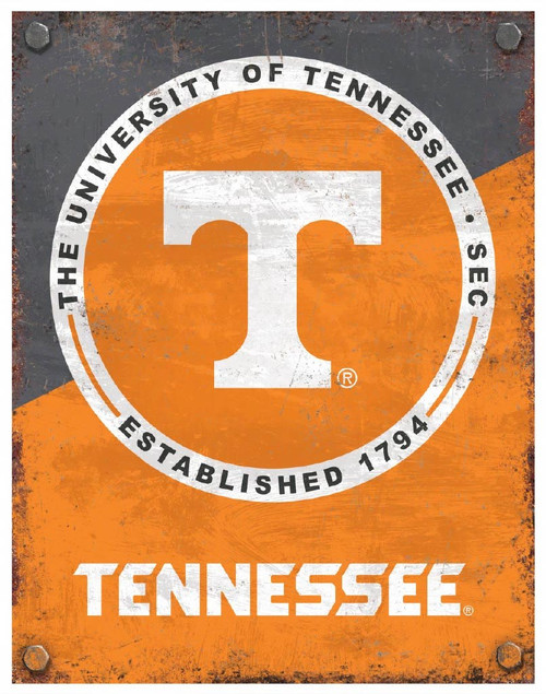 Tennessee Volunteers 12" x 16" Established Date Metal Sign