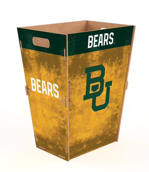Baylor Bears Team Color Trash Bin