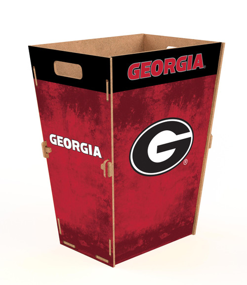 Georgia Bulldogs Team Color Trash Bin
