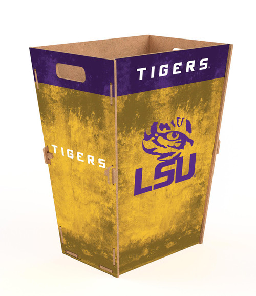 LSU Tigers Team Color Trash Bin