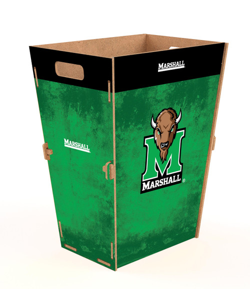 Marshall Thundering Herd Team Color Trash Bin