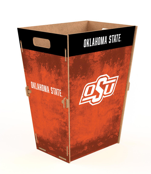 Oklahoma State Cowboys Team Color Trash Bin