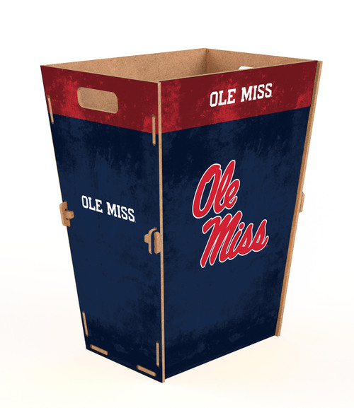 Mississippi Rebels Team Color Trash Bin