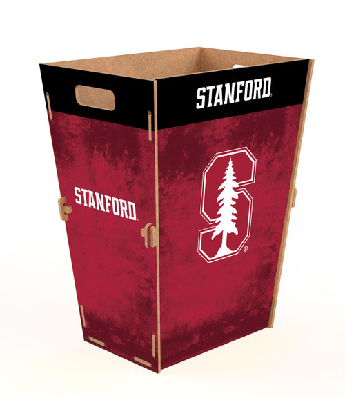 Stanford Cardinal Team Color Trash Bin