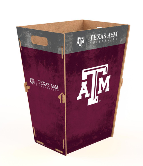 Texas A&M Aggies Team Color Trash Bin