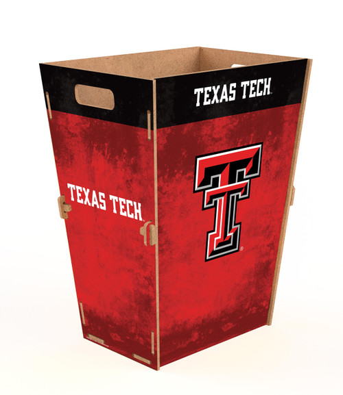 Texas Tech Red Raiders Team Color Trash Bin