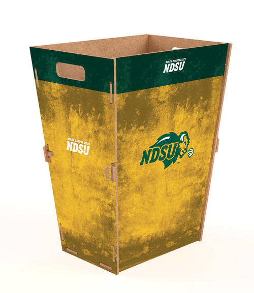North Dakota State Bison Team Color Trash Bin