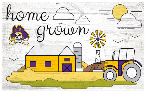 East Carolina Pirates Home Grown 11" x 19" Sign