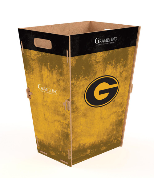Grambling State Tigers Team Color Trash Bin