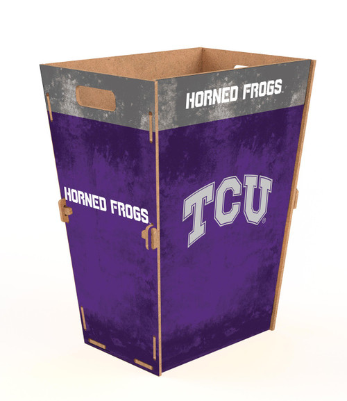 Texas Christian Horned Frogs Team Color Trash Bin