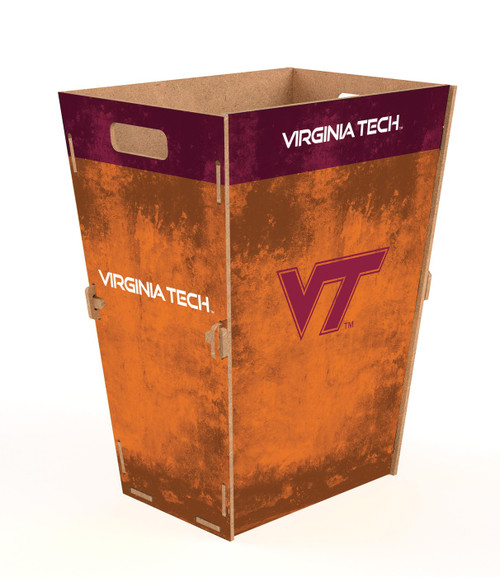 Virginia Tech Hokies Small Trash Bin