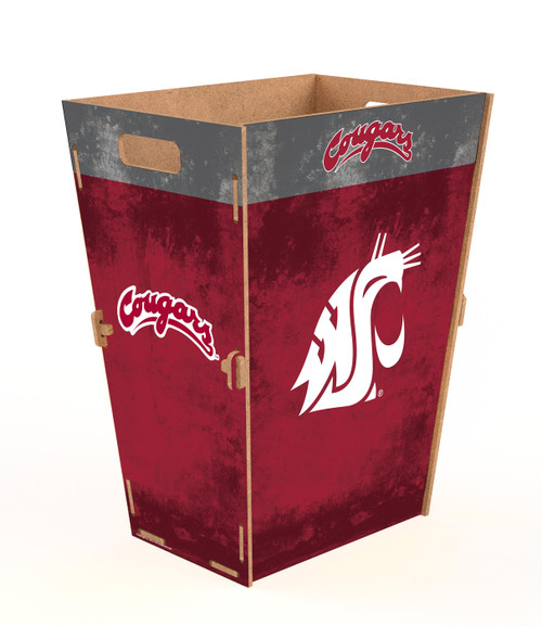 Washington State Cougars Small Trash Bin