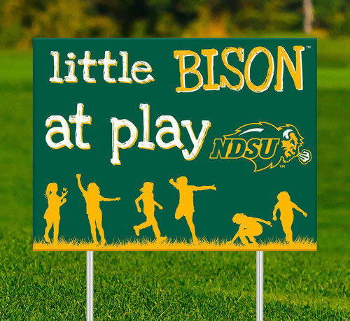 North Dakota State Little Fans at Play 2-Sided Yard Sign