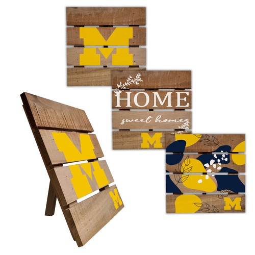 Michigan Wolverines Trivet Hot Plate Set