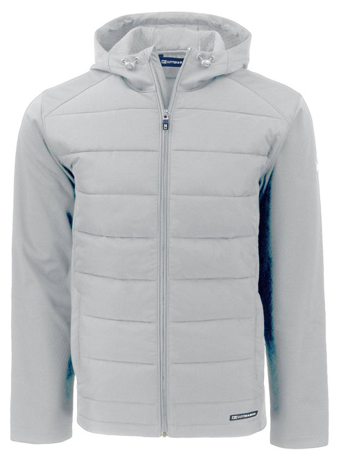 Cutter & Buck Evoke Hybrid Eco Softshell Recycled Full Zip Men's Custom Hooded Jacket