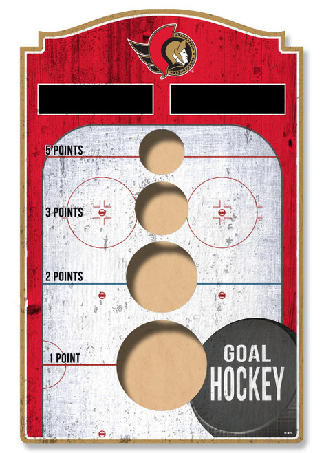 Ottawa Senators Wall Mounted Bean Bag Toss