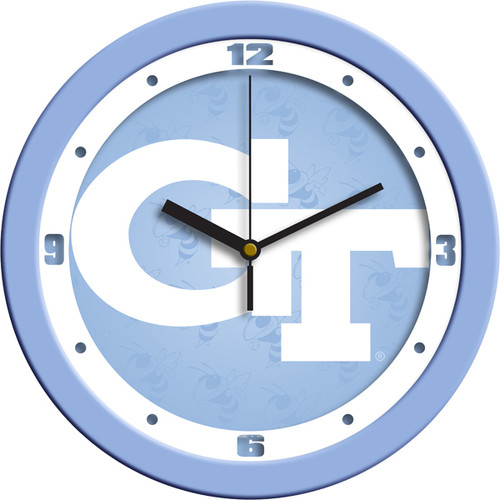 Georgia Tech Yellow Jackets Baby Blue Wall Clock