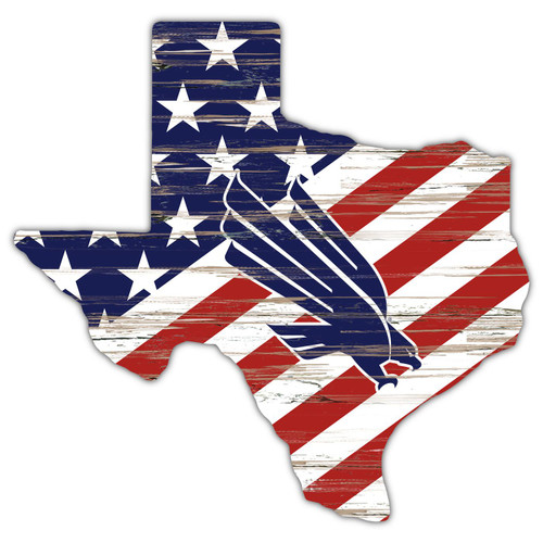 North Texas Mean Green 12" USA State Cutout Sign