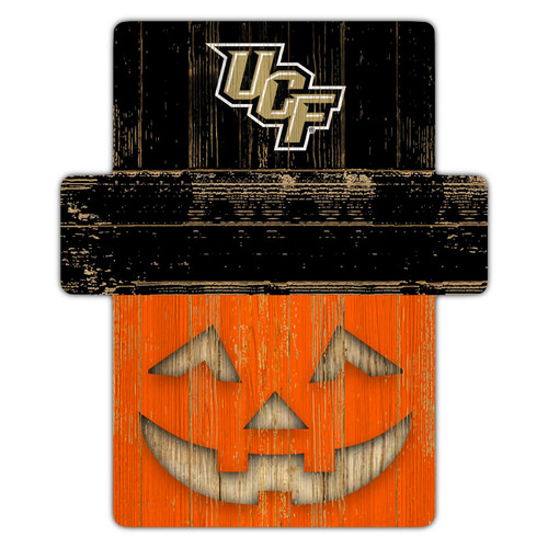 Central Florida Knights Pumpkin Cutout with Stake