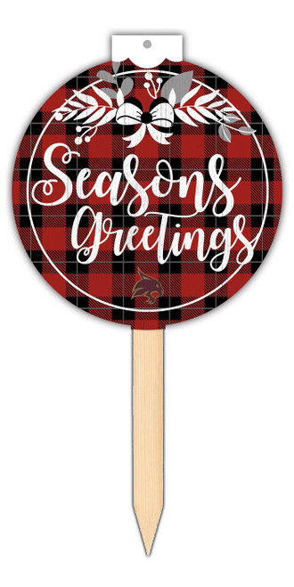 Texas State Bobcats Seasons Greetings with Stake