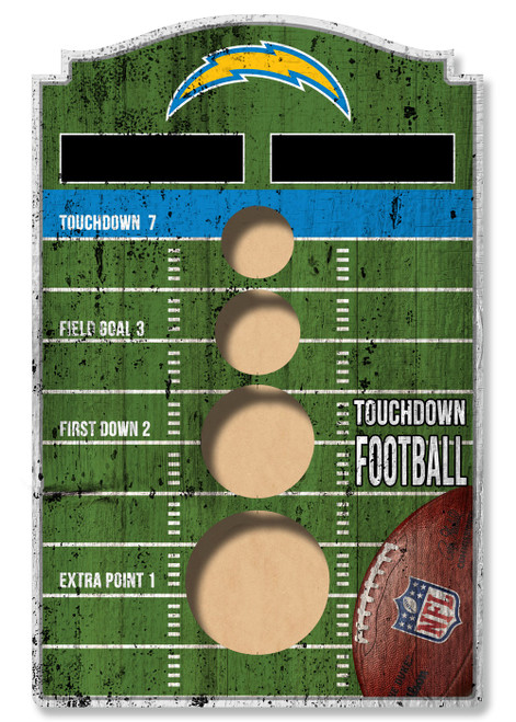 Los Angeles Chargers Wall Mounted Bean Bag Toss