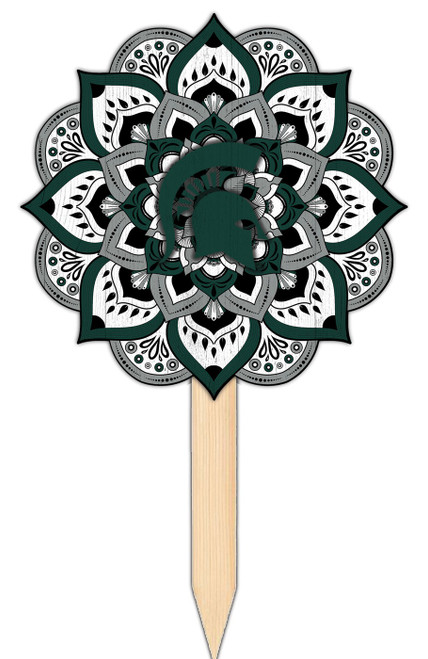 Michigan State Spartans Mandala Yard Stake