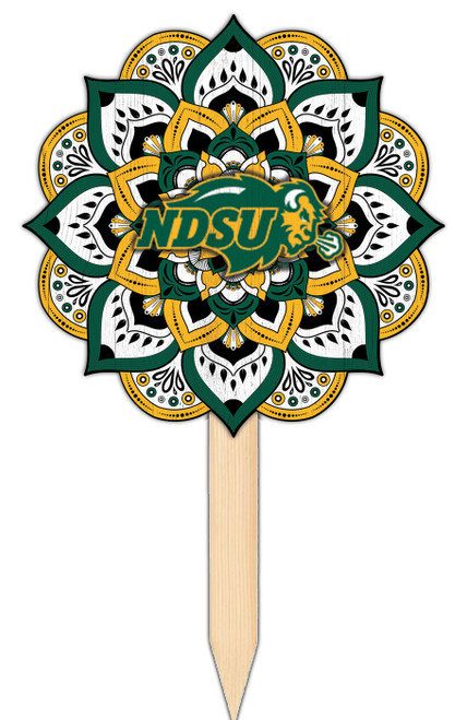 North Dakota State Bison Mandala Yard Stake