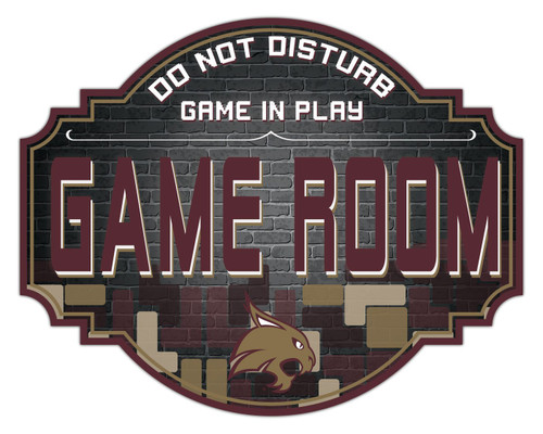 Texas State Bobcats 12" Game Room Tavern Sign