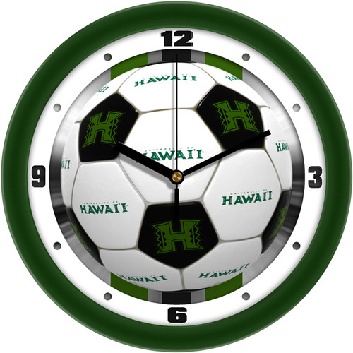 Hawaii Warriors Soccer Wall Clock