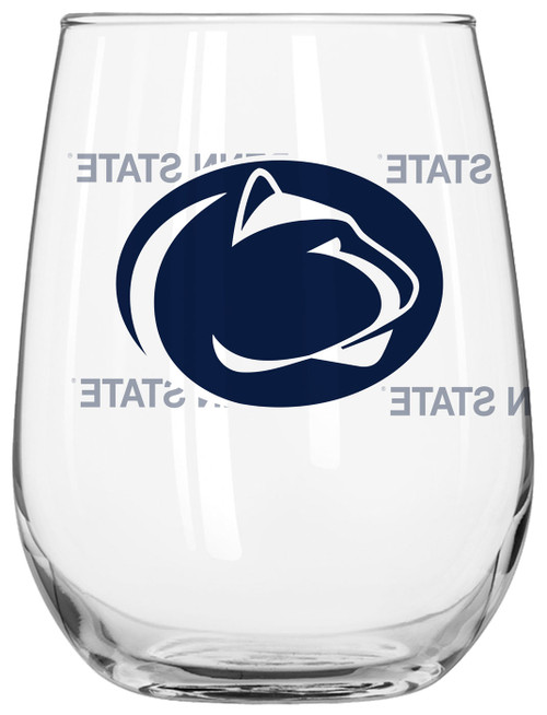 Penn State Nittany Lions 16 oz. Satin Etch Curved Beverage Glass