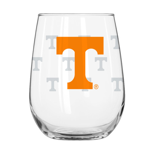 Tennessee Volunteers 16 oz. Satin Etch Curved Beverage Glass