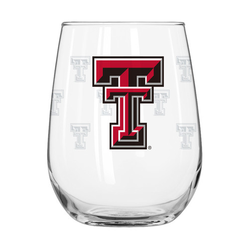 Texas Tech Red Raiders 16 oz. Satin Etch Curved Beverage Glass