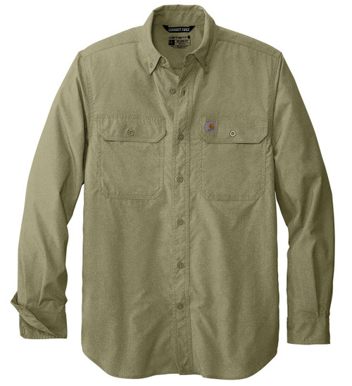 Carhartt Force Solid Men's Custom Long Sleeve Shirt