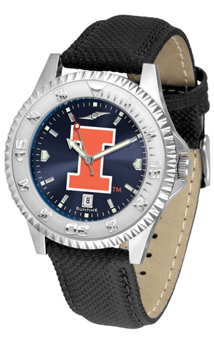 Illinois Fighting Illini Competitor AnoChrome Men's Watch