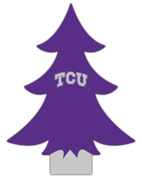 Texas Christian Horned Frogs 12" Team Color Desktop Tree