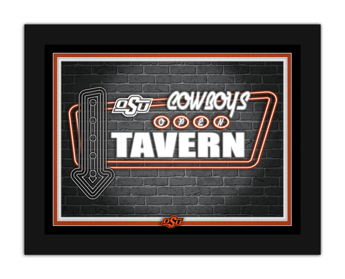 Lids St. Louis Cardinals 12'' x 16'' Personalized Framed Neon Tavern Print  - Black