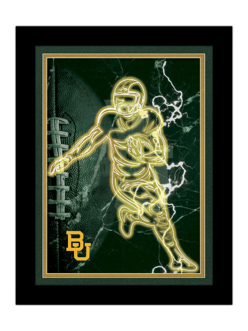Baylor Bears Neon Player Framed 12" x 16" Sign
