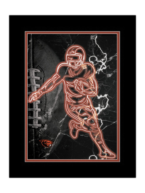 Oregon State Beavers Neon Player Framed 12" x 16" Sign