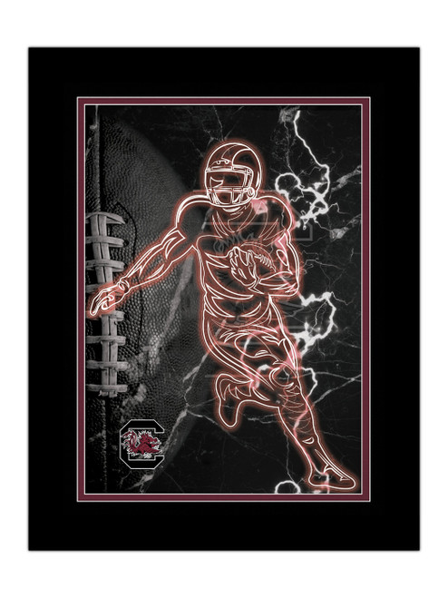 South Carolina Gamecocks Neon Player Framed 12" x 16" Sign