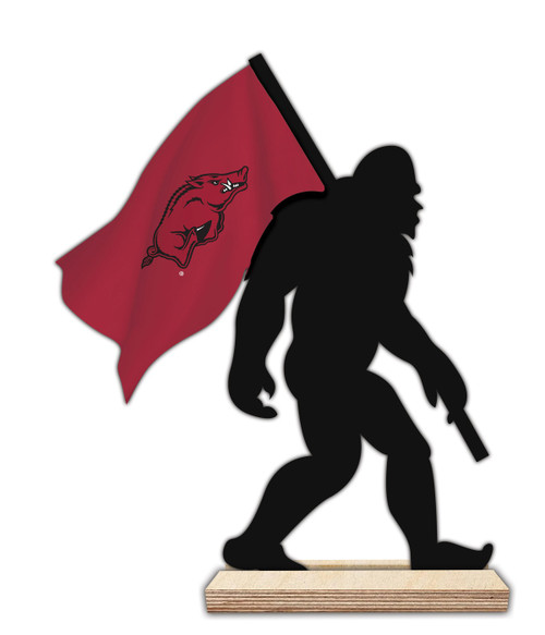 Arkansas Razorbacks 12" Bigfoot Desktop Art