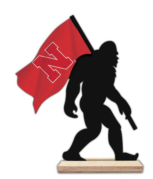 Nebraska Cornhuskers 12" Bigfoot Desktop Art
